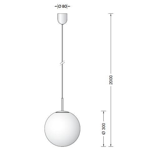 45487.2K3 Pendant luminaire, stainless steel