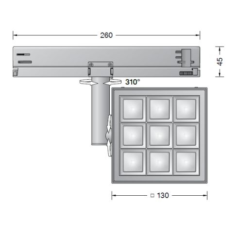 51084.5K3 Spotlight for 3-circuit Eurostandard-Plus® systems