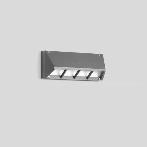 22385A LED wall luminaire, silver