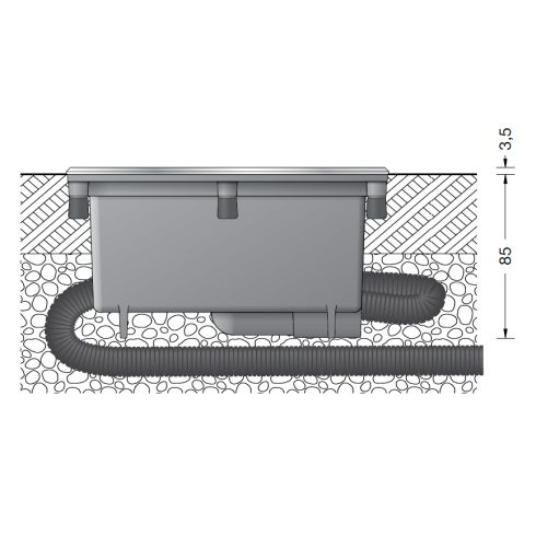 84088K3 LED in-ground luminaire, symmetrical