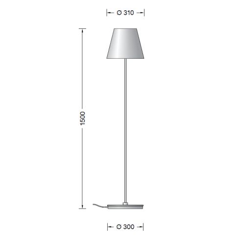 50742.6K3 - STUDIO LINE LED floor luminaire, copper