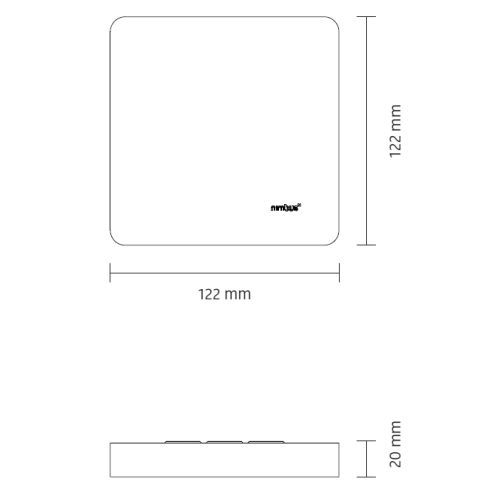 Cubic 36 ON LED ceiling luminaire 4000K