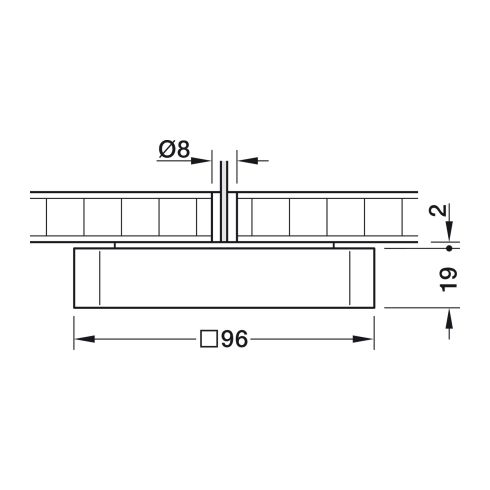 Cubic 16 ON LED ceiling luminaire 2700K