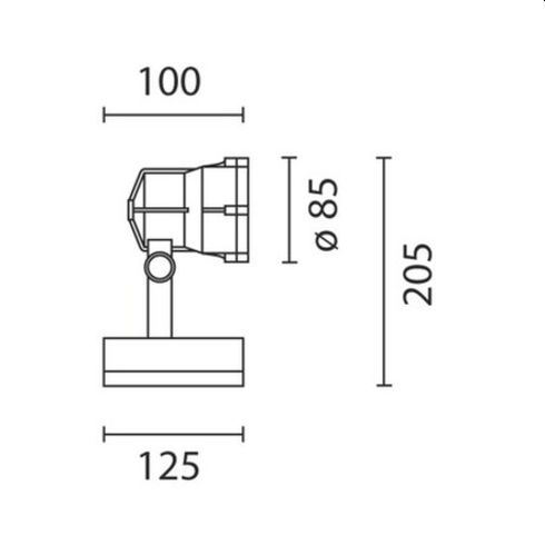 MiniWoody 40° 3000K Floodlight, black