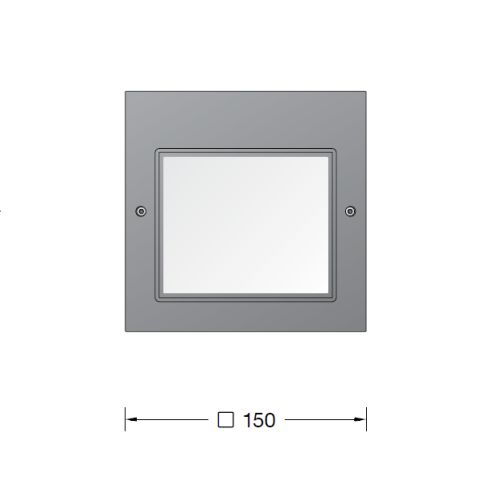 24206 Recessed LED wall luminaire, graphite